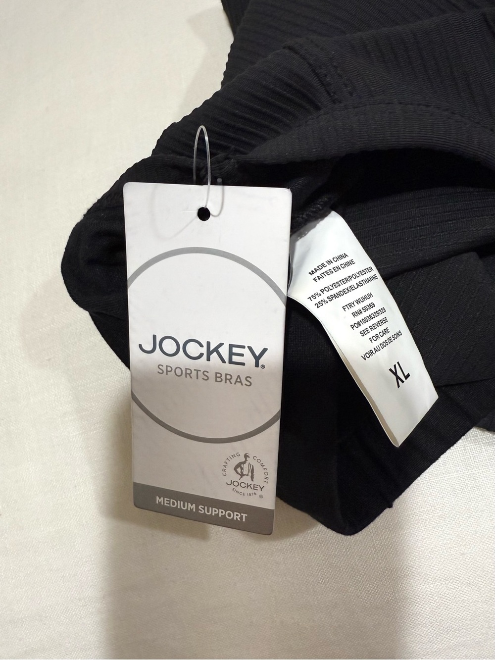 NWT Jockey Women's Black Ribbed Workout Sleeveless Tank - Picture 2 of 4